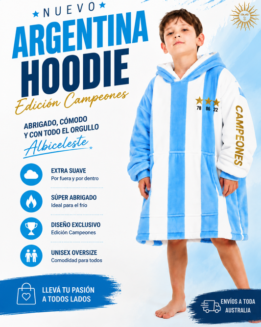 Buzo Manta Oversized - Campeones - Niños