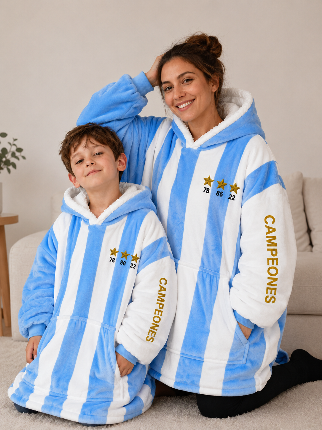 Promo Campeones (1 Talle Adulto + 1  Talle Niño)