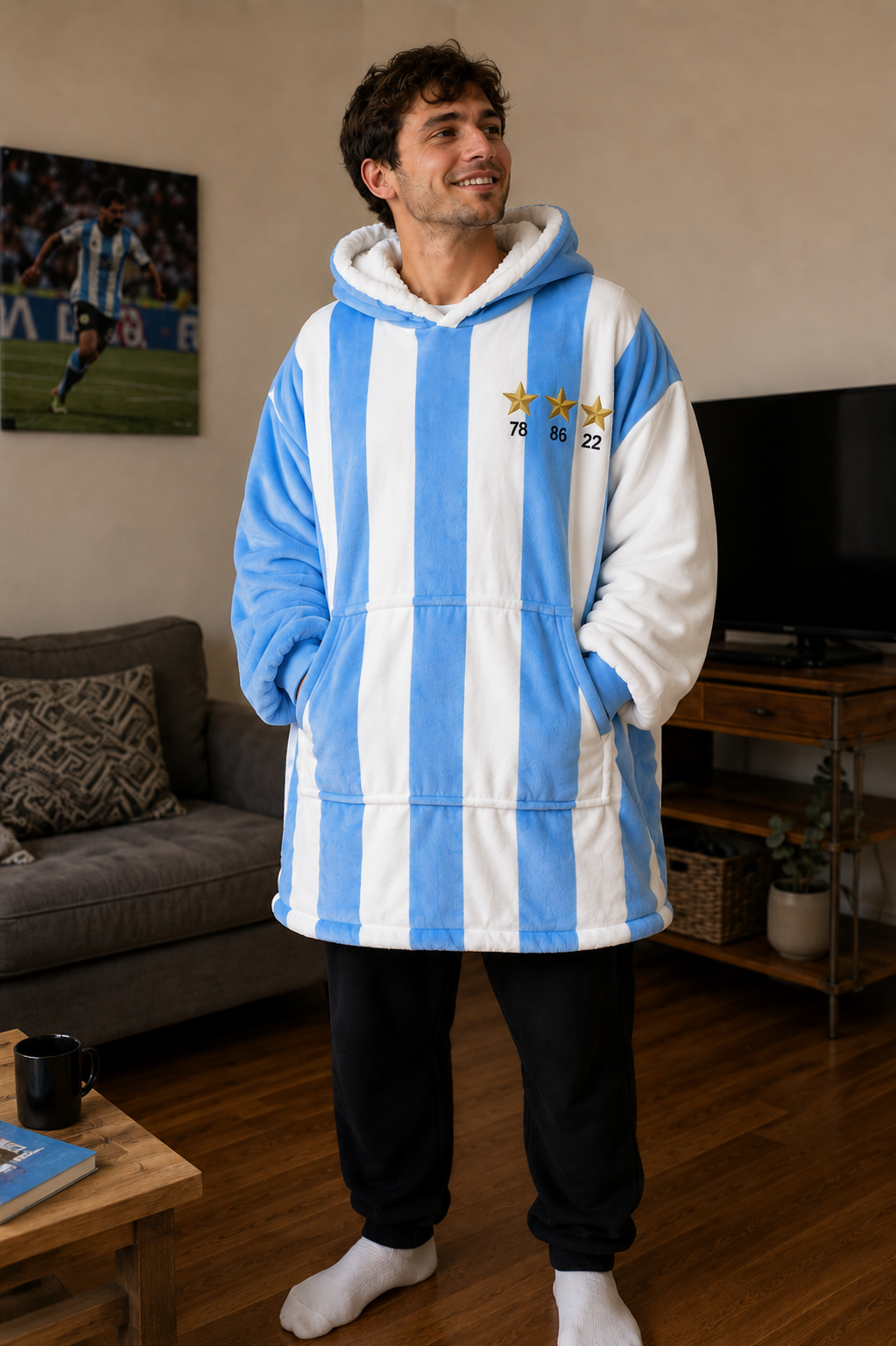 Buzo Manta Oversized - Tres Estrellas