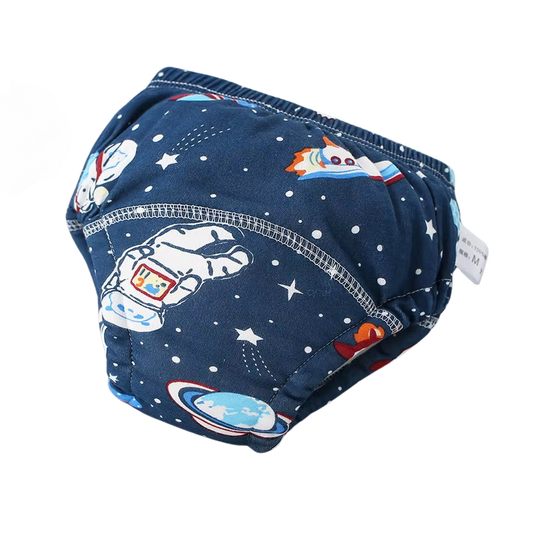 Newborn Training Pants - Blue Astronaut