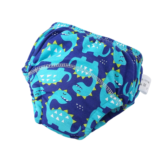 Newborn Training Pants - Blue Dino