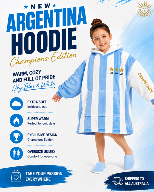 Buzo Manta Oversized - Campeones - Niños